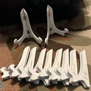 🟣 White wash rustic frame holders